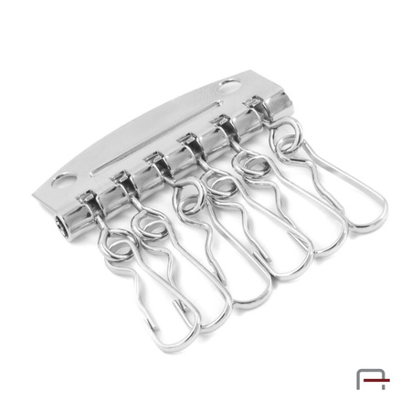 Key holder with 6 hooks nickel 5102710