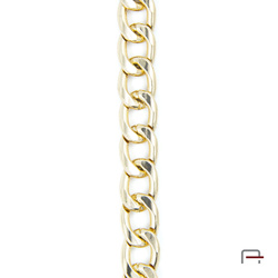 Steel chain 13x9,3x2,4 mm gold 4100450