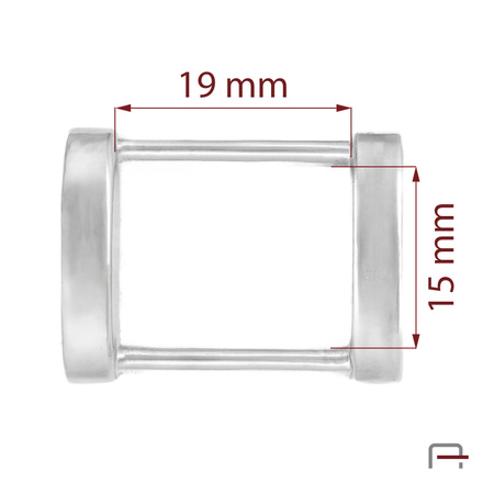Ramka 19 mm nikiel 36026100