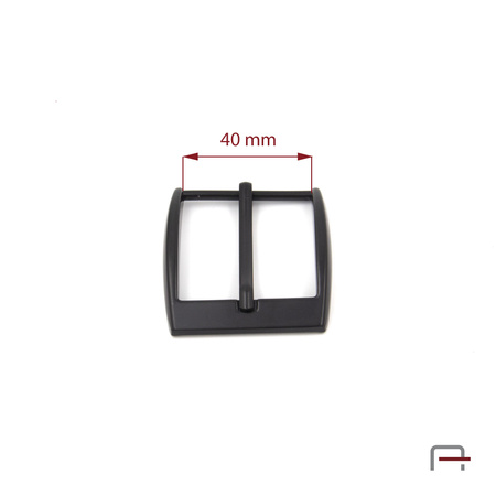 Men's buckle 40 mm black matt 2307345