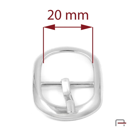 Women's Buckle 20 mm nickel 1309712
