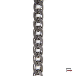Steel chain 9x6x1,6 mm black nickel 4100990
