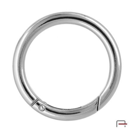 Metal Ring Carabiner 38 mm nickel 3711510