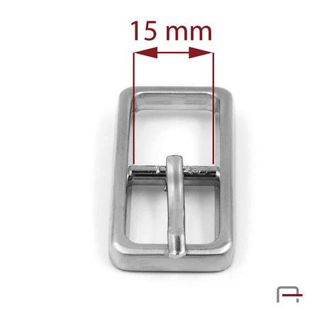 Women's Buckle 15 mm black nickel 1201090