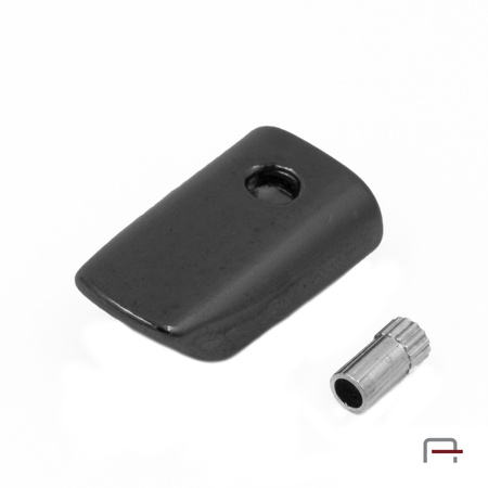 Zipper End Cap Black Nickel 39006900