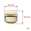 Tuck Lock satin old brass 3106421