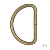 D-ring 38 mm, wire 4 mm old brass 35026200