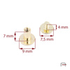 Screw 7 mm gold 5200750