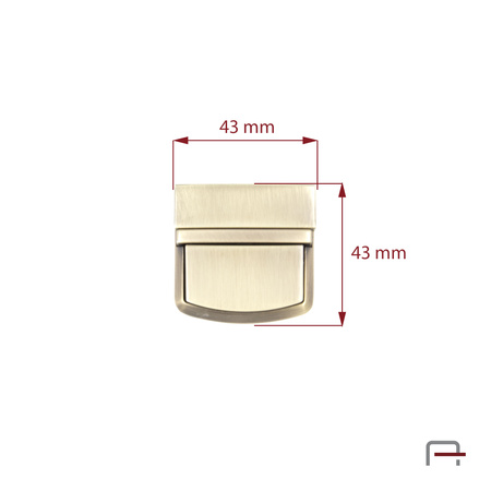 Tuck Lock Satin Old Brass 3106521