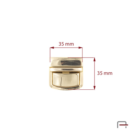 Zamek Tik-Tak Złoty 3106453