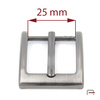 Buckle 25 mm satin gun 1405291