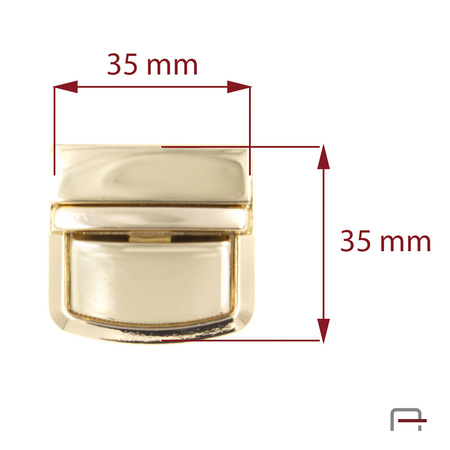 Tuck Lock Gold 3106453