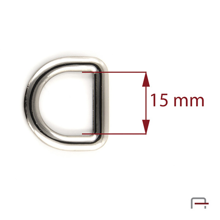 D-ring 15 mm 3603310