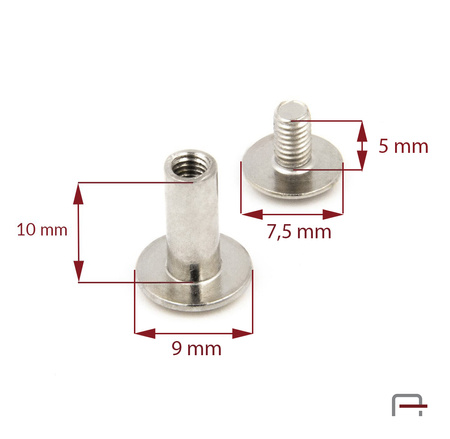 Screw 10 mm nickel 52010100