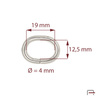 Oval ring 19 mm 35100100