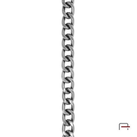 Steel chain 12x9x2,5 mm black nickel 4113890