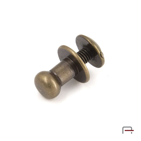 Knopik 6 mm stare złoto 52102200