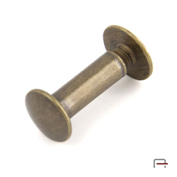 Screw 15 mm old brass 5201520