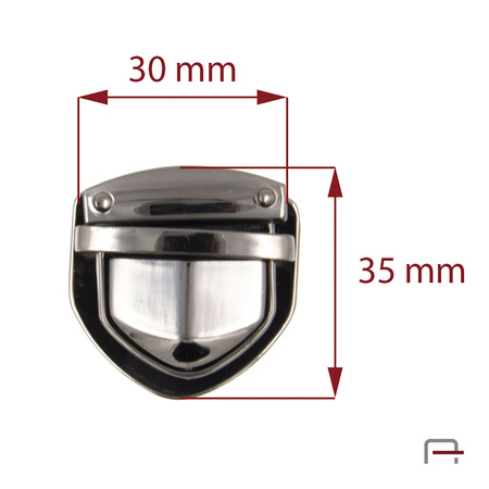 Zamek Tik-Tak Czarny 3106790