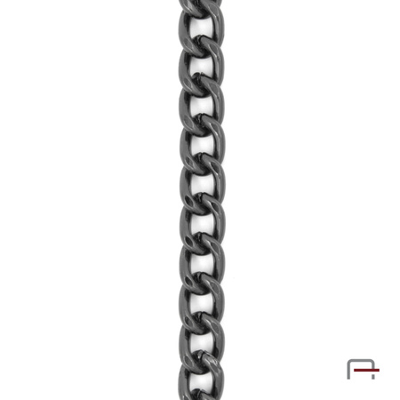 Steel Chain 12x9x2 mm black nickel 4113090
