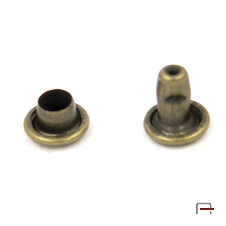 Two-sided Rivet L6/6/6/20 Old brass