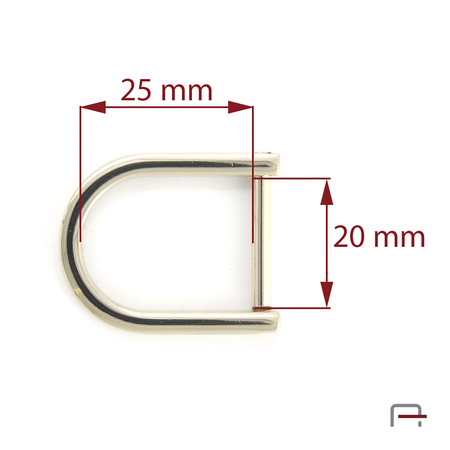 D-ring 20mm gold 3606051