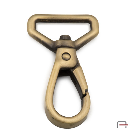 Snap Hook 20 mm satin old brass3231721