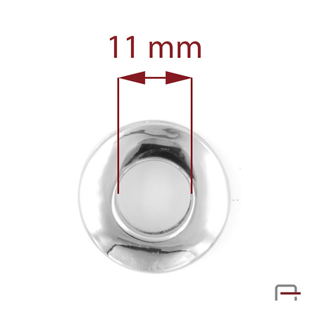 Oczko 11mm nikiel 3906212