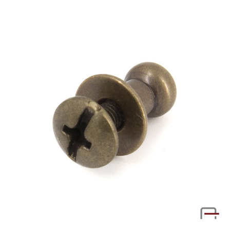 Knopik 6 mm stare złoto 52102200