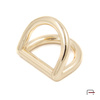 Double D-ring 18 mm gold 3605953