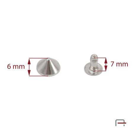 Ćwiek 10 mm nikiel 87010