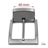 Klamra z przedrostkiem 40 mm czarny satynowany 2662191