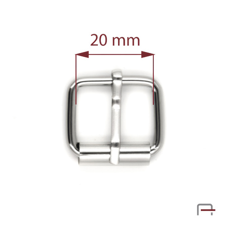 Roller buckle 20 mm, wire 3 mm nickel 35030100