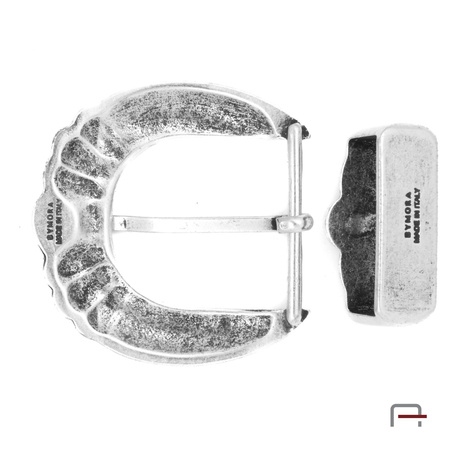 Buckle + loop 40 mm with turquoise stone 5140633 (nickel free)