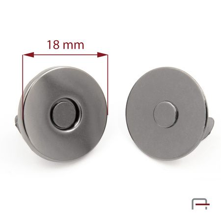 Magnetic Flat Snap Closures 18 mm gun 44002900