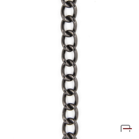 Steel Chain 12x8x2 mm black nickel 4100790