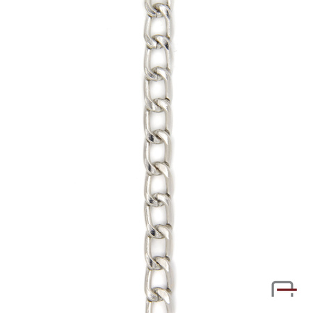 Steel chain 13x8x2 mm nickel 4101110