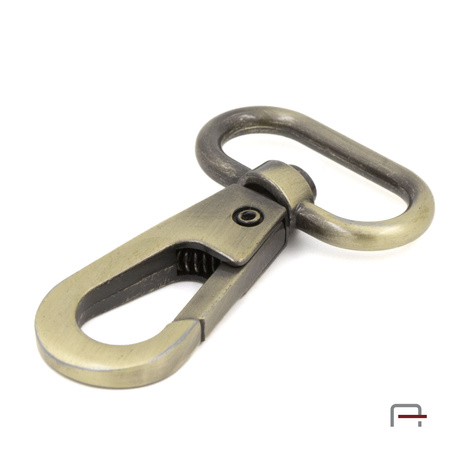 Snap Hook 25 mm satin old brass 3238321