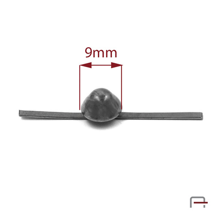 Metal ornament 9 mm gun 51001900