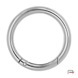 Metal Ring Carabiner 38 mm nickel 3711610