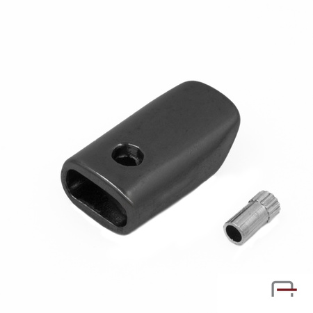 Zipper End Cap Black Nickel 39006900