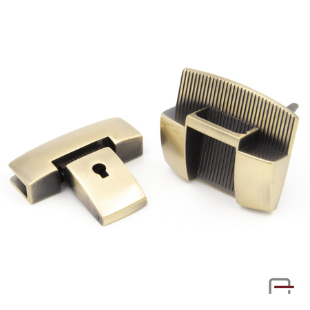 Lock Tuck Lock Satin Old Brass 3106321