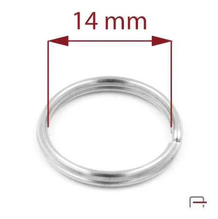 Key Ring 14 mm Nickel 51118100
