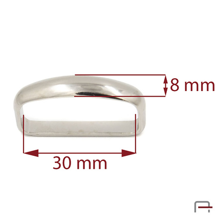 Loop 30 mm nickel 5410110