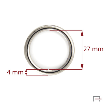 Kółko odlewane 27 mm nikiel 3707112