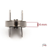 Zapięcie magnetyczne 18 mm czarne 44001900