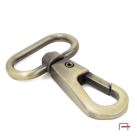 Snap Hook 25 mm satin old brass 3238321