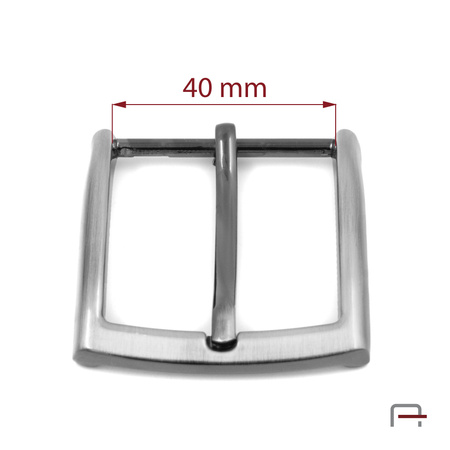 Klamra męska 40 mm czarny satynowany 2309991