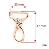 Buckle Loop 25 mm 3223350 rose gold