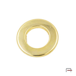 Eyelet with fins 15 mm gold 51007500